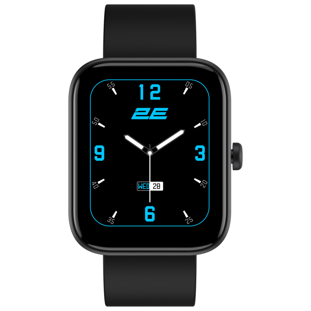 Смарт-годинник 2E Alpha SQ Music Edition 46мм, 1.78″, 368×448, AMOLED, BT 5.2, Чорний