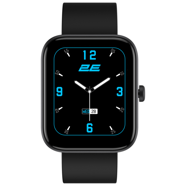 Смарт-годинник 2E Alpha SQ Music Edition 46мм, 1.78″, 368×448, AMOLED, BT 5.2, Чорний