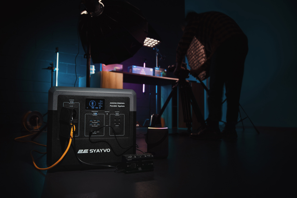 Портативная электростанция 2Е Syayvo 2400 Вт, 2560 Втч, WiFi/BT, параллельное подключение, быстрая зарядка