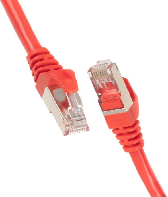 Патч-корд 2E САТ 6, S-FTP, 0.20м, 26AWG, RJ45, 7/0.16, Cu, PVC, червоний