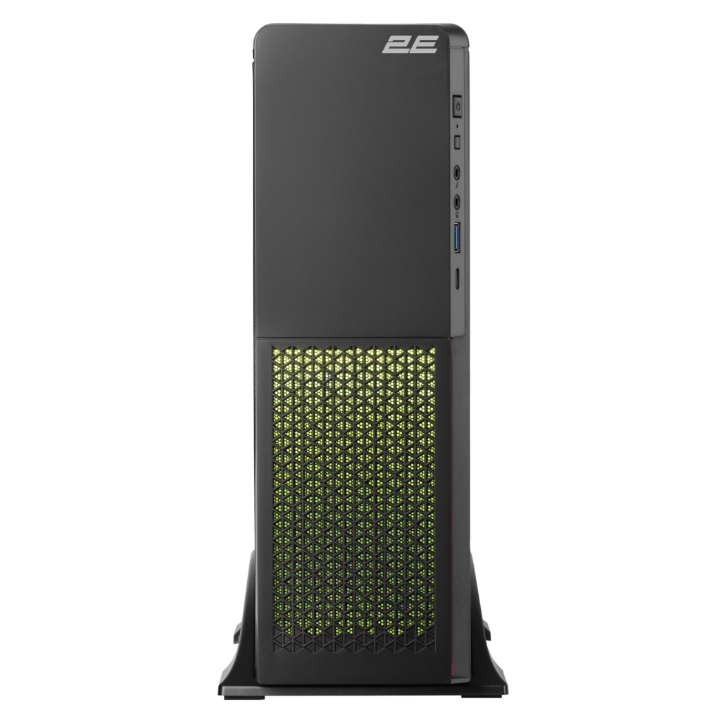 2E Корпус S613ARGB-400, з БЖ 2E 400W-SFX, 1xUSB3.0, 1хUSB Type-C, 1×80мм, Micro ATX/ Desktop, чорний