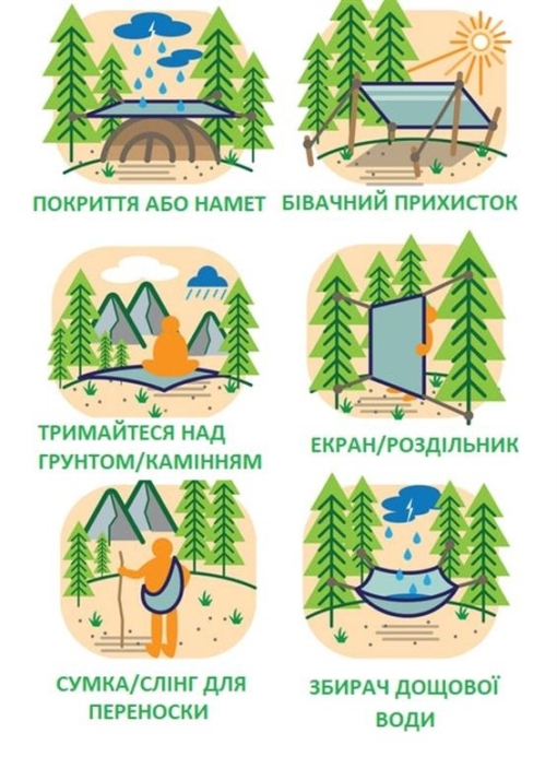 2E Tactical Дождевик-пончо, Тип 2, облегчённый, камуфляж