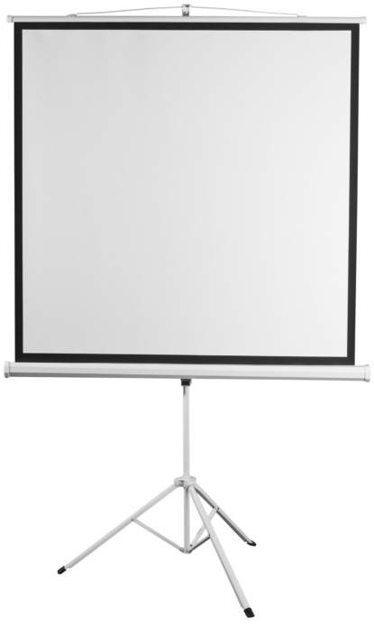 Tripod screen 2E 1:1, 100″, 1.8×1.8 m, MW