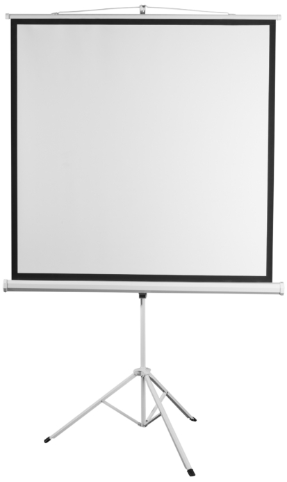 Tripod screen 2E 1:1, 112″, 2×2 m, MW