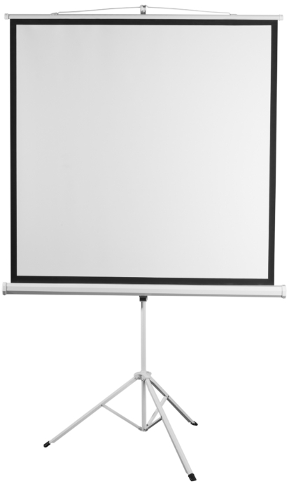 Tripod screen 2E 1:1, 118″, 2.13×2.13 m, MW