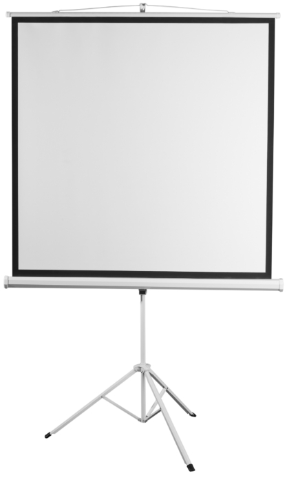 Tripod screen 2E 1:1, 135″, 2.4×2.4 m, MW