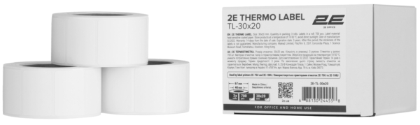 Термоетикетка 2E TL-30×20 700ет (3 рулони)