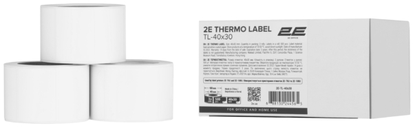 Термоетикетка 2E TL-40×30 500ет (3 рулони)