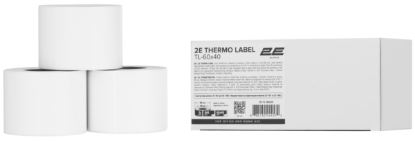 Термоетикетка 2E TL-60×40 800ет (3 рулони)