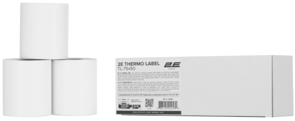 Термоетикетка 2E TL-75×50 500ет (3 рулони)