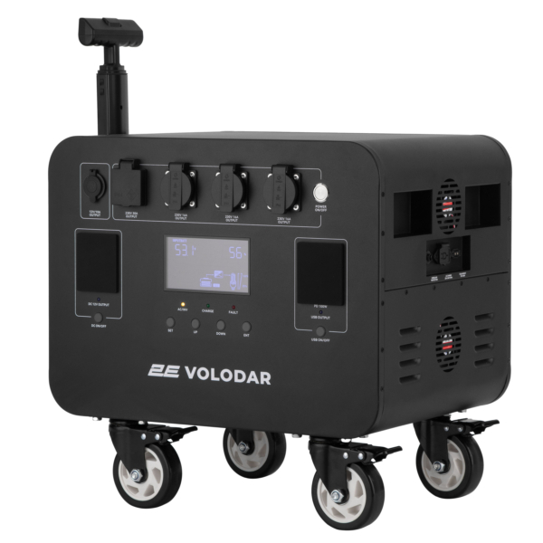 Portable Power Station 2Е Volodar, 5000 W, 5120 Wh, WiFi/BT, Capacity Increase, Fast Charging