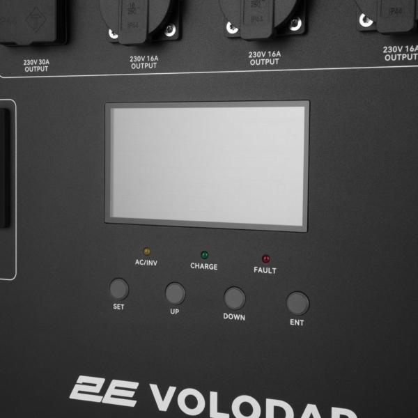 Portable Power Station 2Е Volodar, 5000 W, 5120 Wh, WiFi/BT, Capacity Increase, Fast Charging