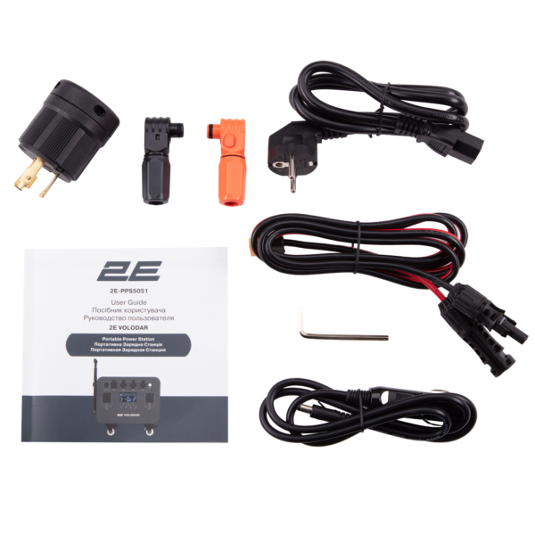 Portable Power Station 2Е Volodar, 5000 W, 5120 Wh, WiFi/BT, Capacity Increase, Fast Charging
