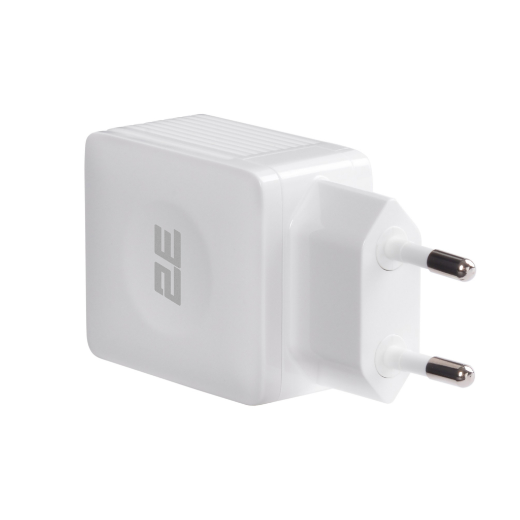 Зарядний пристрій мережевий 2E 12Вт 2хUSB-A, білий
