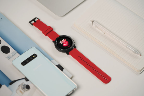 Смарт-годинник 2E Motion GT2 47мм, 1.32″, 360×360, BT 5.2, Чорно-червоний