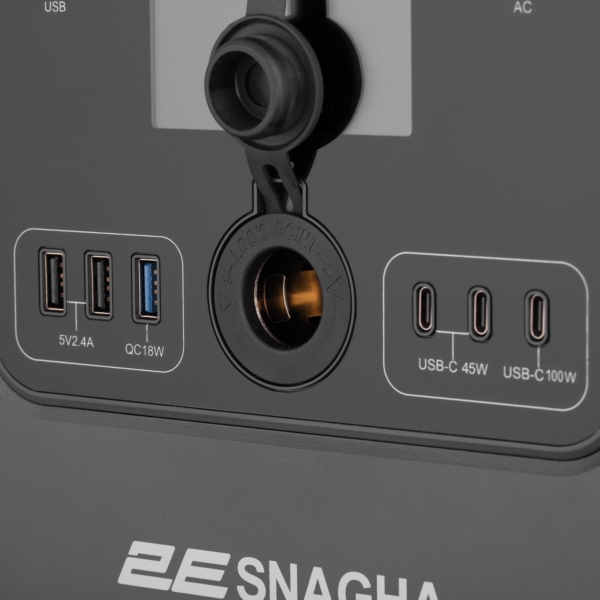 Портативная электростанция 2Е Snagha 2, 1200 Вт, 1050 Вт/ч, быстрая зарядка