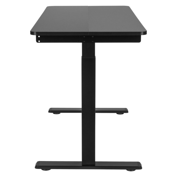 2E Computer table CE120B-MECHANIC, height adjustment, mechanical, 72/120х120x60cm, black