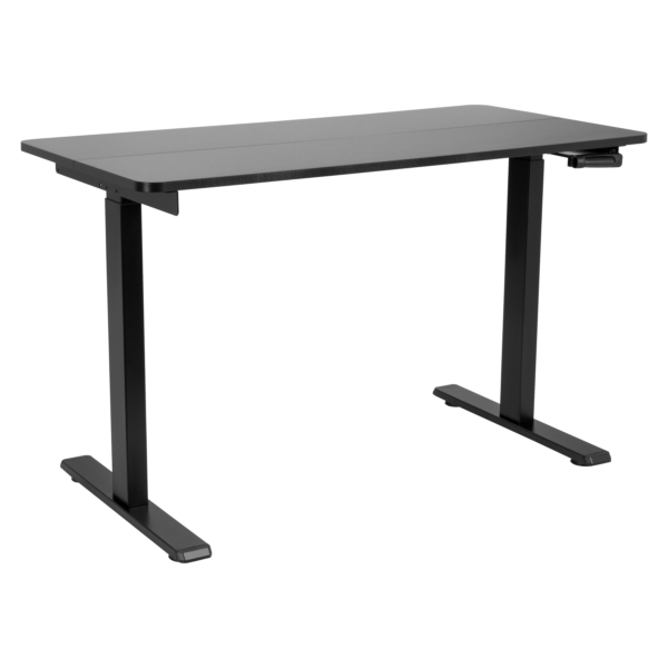 2E Computer table CE120B-MECHANIC, height adjustment, mechanical, 72/120х120x60cm, black