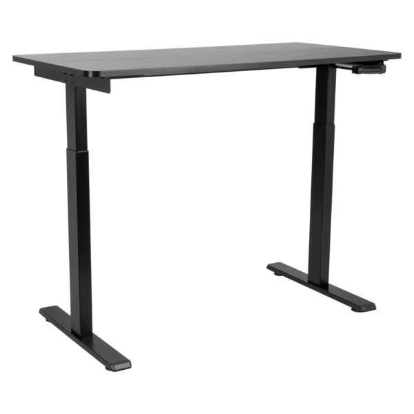 2E Computer table CE120B-MECHANIC, height adjustment, mechanical, 72/120х120x60cm, black