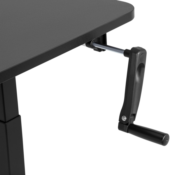 2E Computer table CE120B-MECHANIC, height adjustment, mechanical, 72/120х120x60cm, black