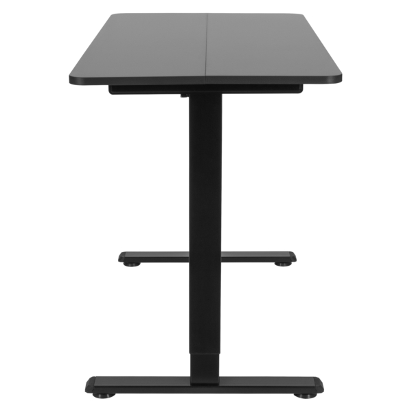 2E Computer table CE120B-MOTORIZED, height adjustment, electric motor 220V, 73/118х120x60cm, black