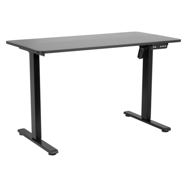 2E Computer table CE120B-MOTORIZED, height adjustment, electric motor 220V, 73/118х120x60cm, black
