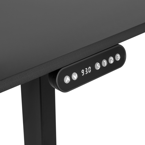 2E Computer table CE120B-MOTORIZED, height adjustment, electric motor 220V, 73/118х120x60cm, black