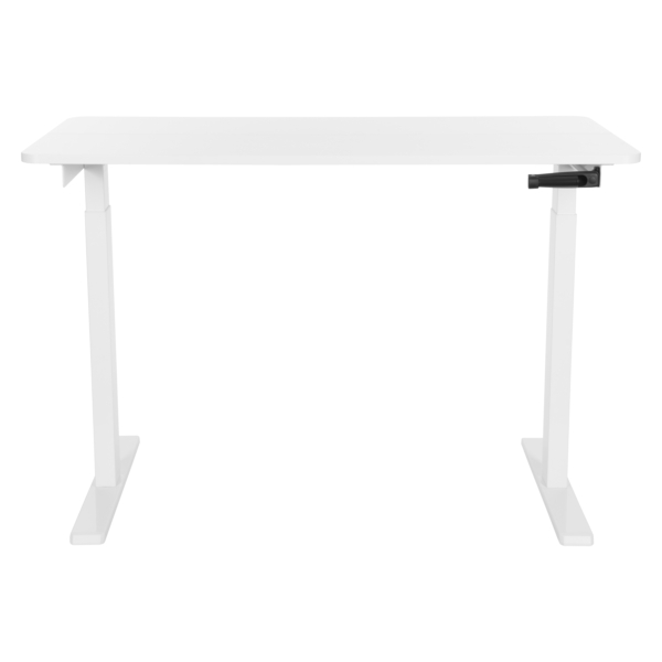 2E Computer table CE120W-MECHANIC, height adjustment, mechanical, 72/120х120×60сm, white