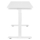 2E Computer table CE120W-MECHANIC, height adjustment, mechanical, 72/120х120×60сm, white