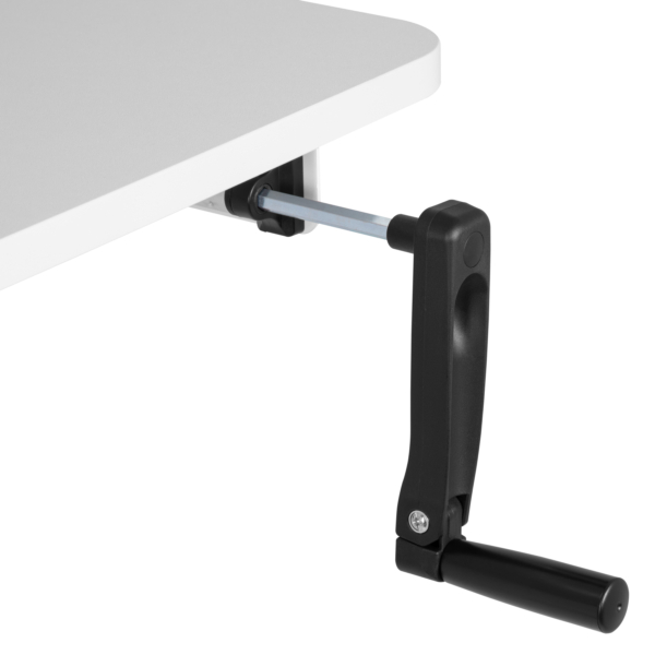 2E Computer table CE120W-MECHANIC, height adjustment, mechanical, 72/120х120×60сm, white