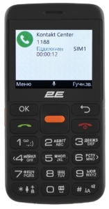 Мобильный телефон 2E T180 MAX 2.3″ 2SIM, 1000мА•ч, черный