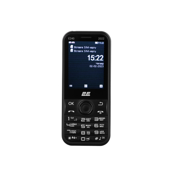 Mobile phone 2E E240 2022 2.4″ 2SIM, 1000mAh, Black