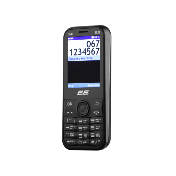 Mobile phone 2E E240 2022 2.4″ 2SIM, 1000mAh, Black