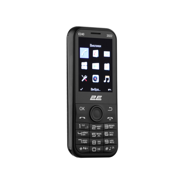 Mobile phone 2E E240 2022 2.4″ 2SIM, 1000mAh, Black