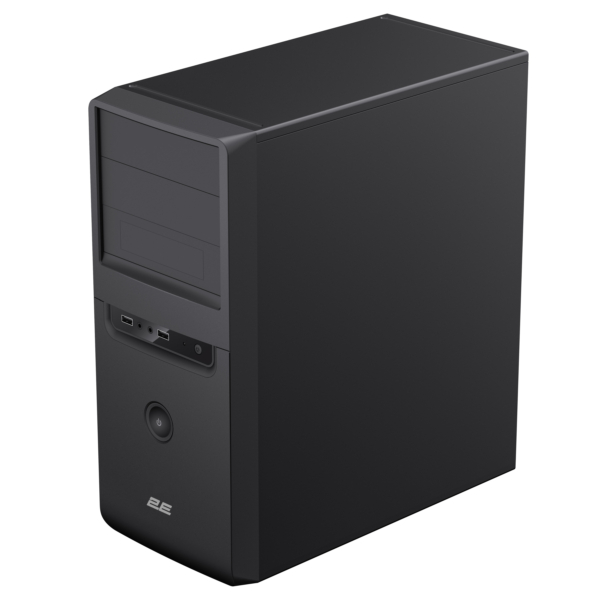 2E PC case TeamX TMX01 with 2E ATX400W, 2xUSB2.0, 1x80mm, VGA 310mm, ATX, black