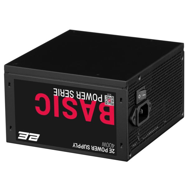 Блок живлення 2E Basic Power  (400W), 80%, 120мм, 1xMB 24pin(20+4), 1xCPU 8pin(4+4), 3xMolex, 4xSATA, 1xPCIe 8pin(6+2)