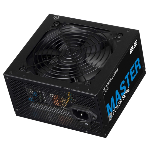 Блок живлення 2E Master Power  (550W), >80%, 80+ White, 120мм, 1xMB 24pin(20+4), 1xCPU 8pin(4+4), 3xMolex, 5xSATA, 2xPCIe 8pin(6+2)