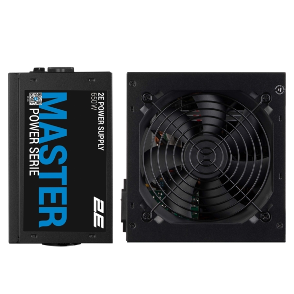 Блок питания 2E Master Power  (650W), >80%, 80+ White, 120мм, 1xMB 24pin(20+4), 1xCPU 8pin(4+4), 3xMolex, 5xSATA, 2xPCIe 8pin(6+2)
