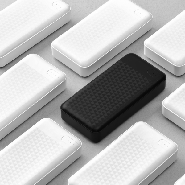 2E Портативное зарядное устройство 20000mAh, DC 5V, 2.1A, Type-C, MicroUSB, USB-А, black