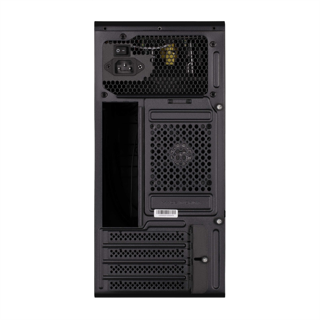 Корпус 2E Credo V200B-400 с БП 2E ATX400, 2xUSB3.0, 1×80мм, VGA 250мм, mATX, чёрный