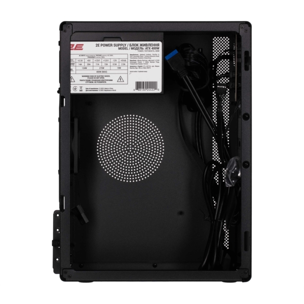 Корпус 2E Credo V200B-400 з БЖ 2E ATX400, 2xUSB3.0, 1×80мм, VGA 250мм, mATX, чорний