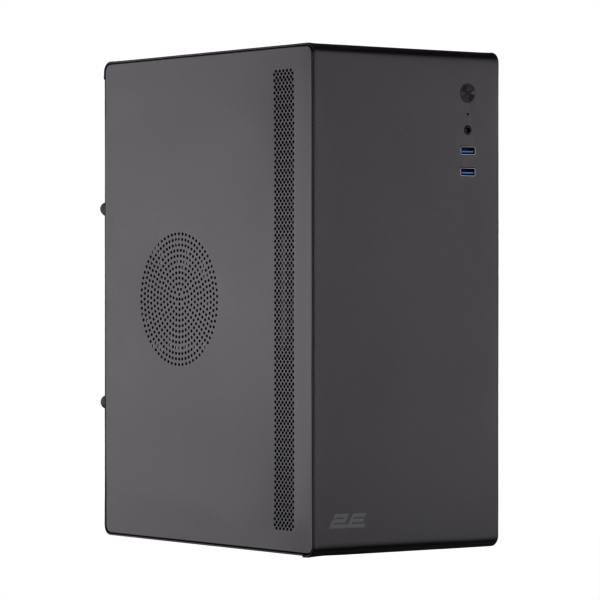 Корпус 2E Credo V200B-400 з БЖ 2E ATX400, 2xUSB3.0, 1×80мм, VGA 250мм, mATX, чорний
