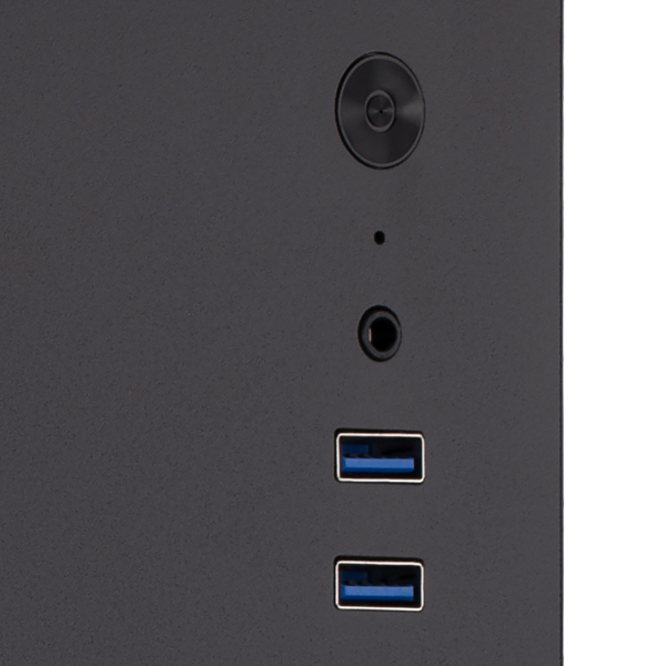 Корпус 2E Credo V200B-400 з БЖ 2E ATX400, 2xUSB3.0, 1×80мм, VGA 250мм, mATX, чорний