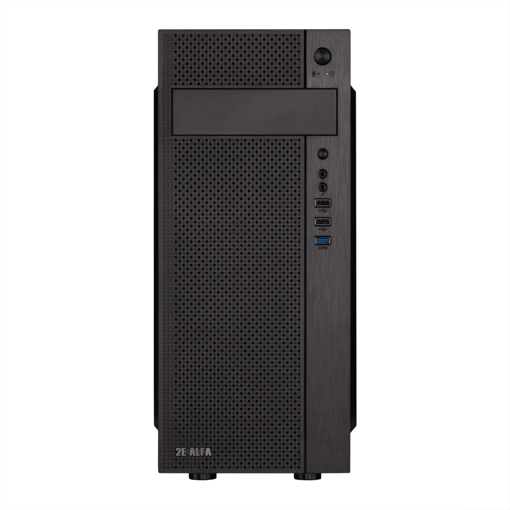 2E PC case Alfa E185-400 with PSU 2E ATX400W, 1xUSB3.0, 2xUSB2.0, VGA 310mm, ATX, black