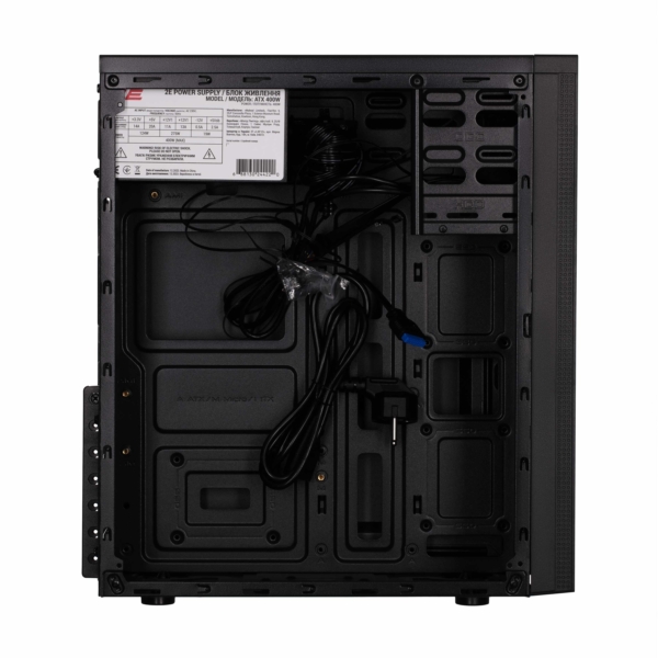 2E PC case Alfa E185-400 with PSU 2E ATX400W, 1xUSB3.0, 2xUSB2.0, VGA 310mm, ATX, black