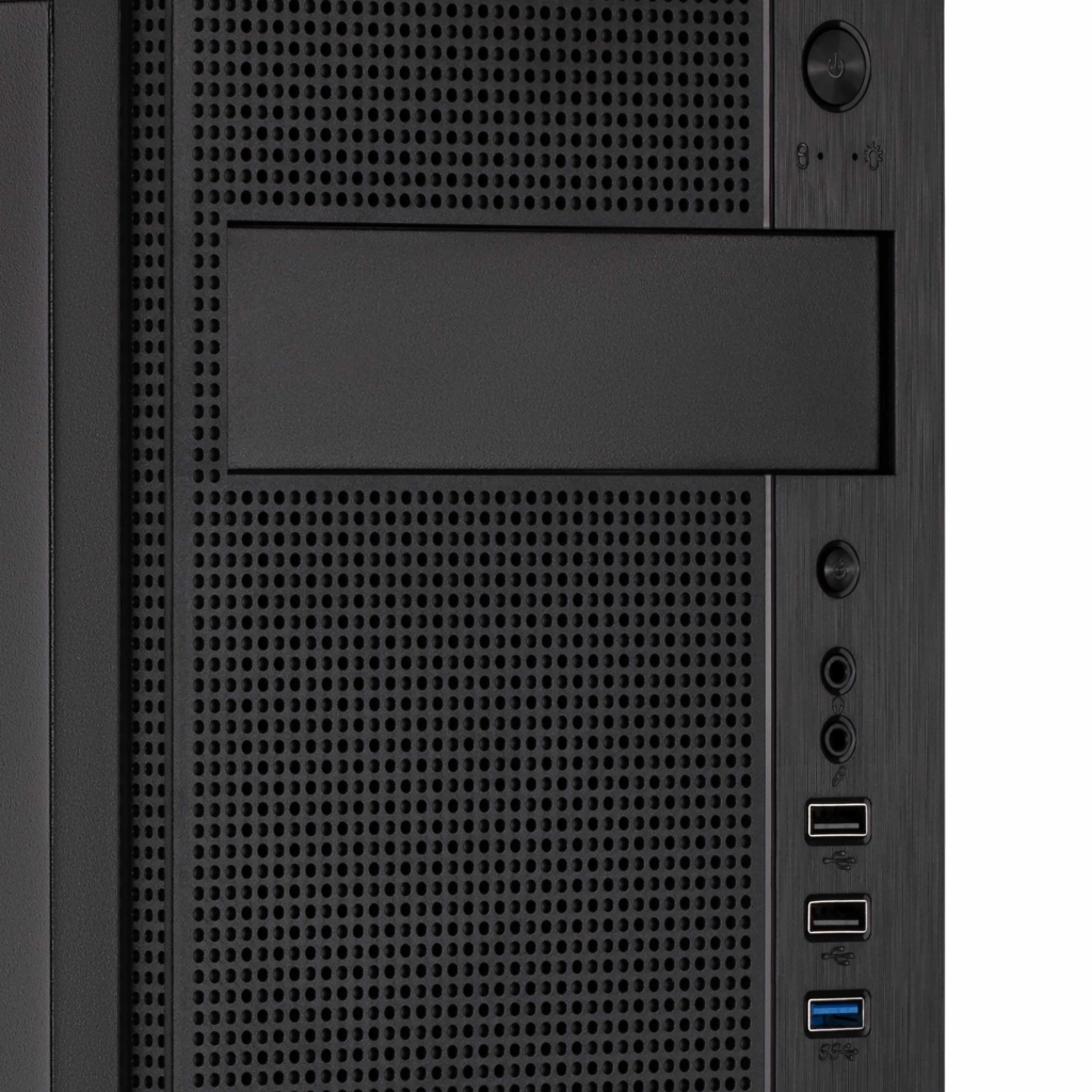 2E PC case Alfa E185-400 with PSU 2E ATX400W, 1xUSB3.0, 2xUSB2.0, VGA 310mm, ATX, black