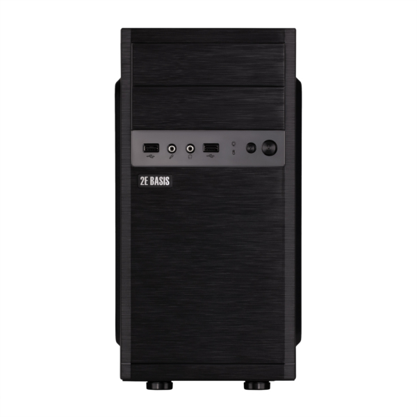 2E PC case Basis RD863-400 with PSU 2E ATX400W, 2xUSB2.0, VGA 320mm, mATX, black