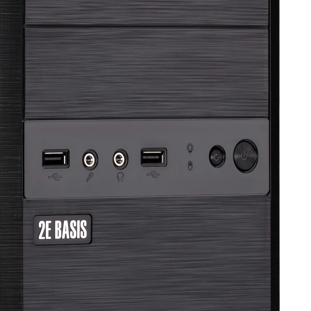 Корпус 2E Basis RD863-400 с БП 2E ATX400 2xUSB2.0 VGA 320мм mATX чёрный