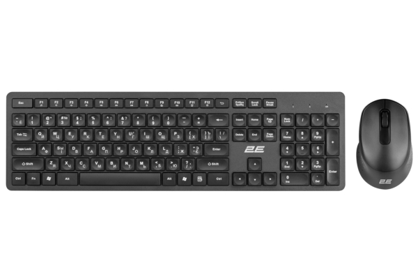 2E Комплект клавиатура и мышь MK420 WL, EN/UK/RU, чёрный