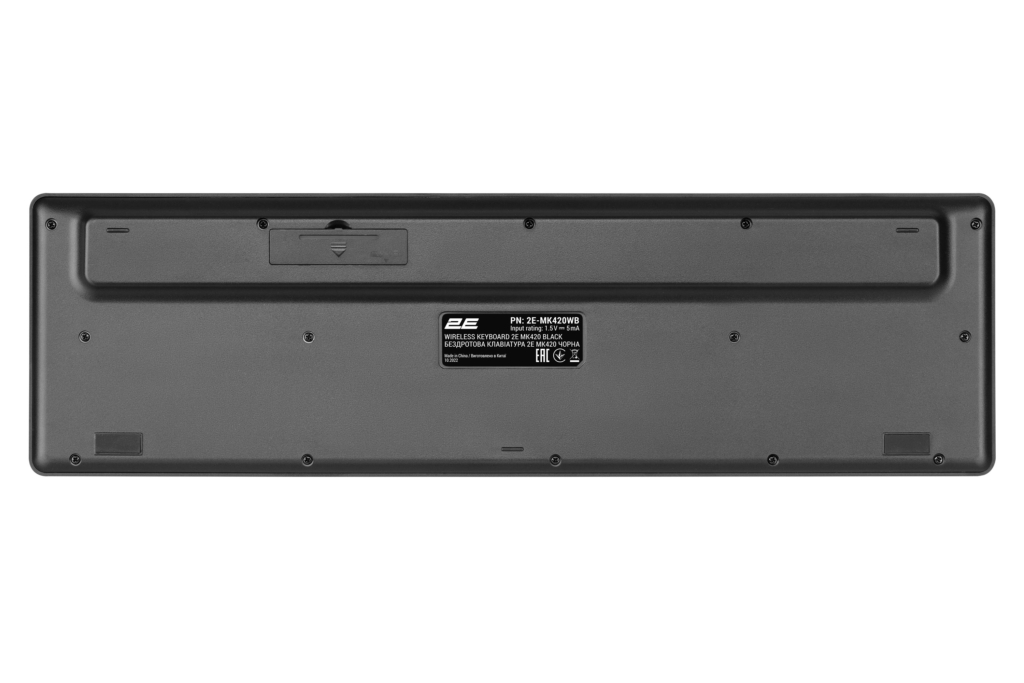 2E Комплект клавиатура и мышь MK420 WL, EN/UK/RU, чёрный